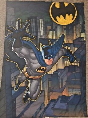 Batman Toddler Comforter DC Comics Gotham City Bat Signal Bedding 42x57